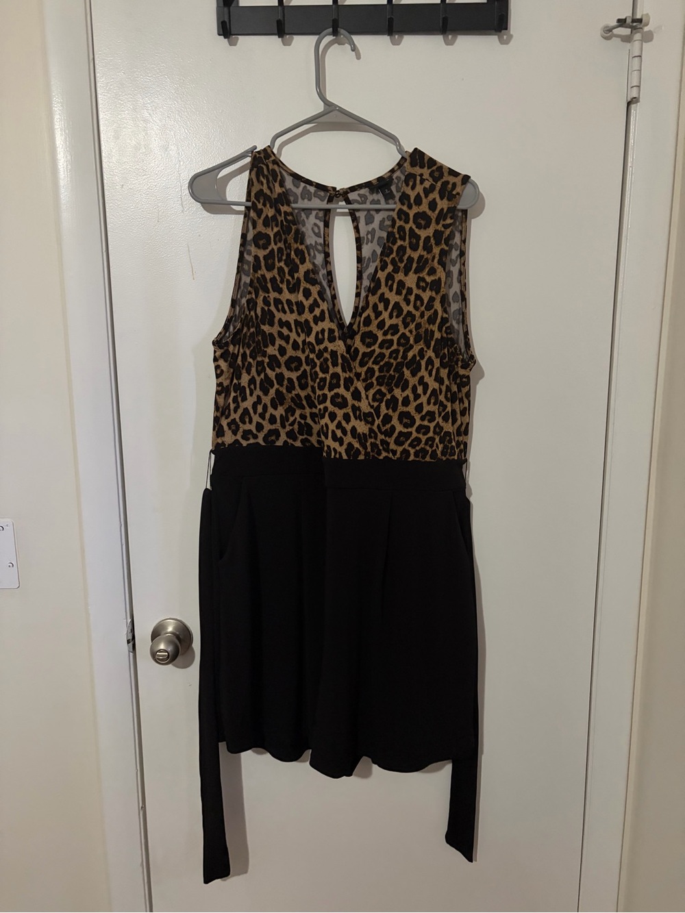 torrid Leopard Print V-Neck Romper Shorts Plus Size